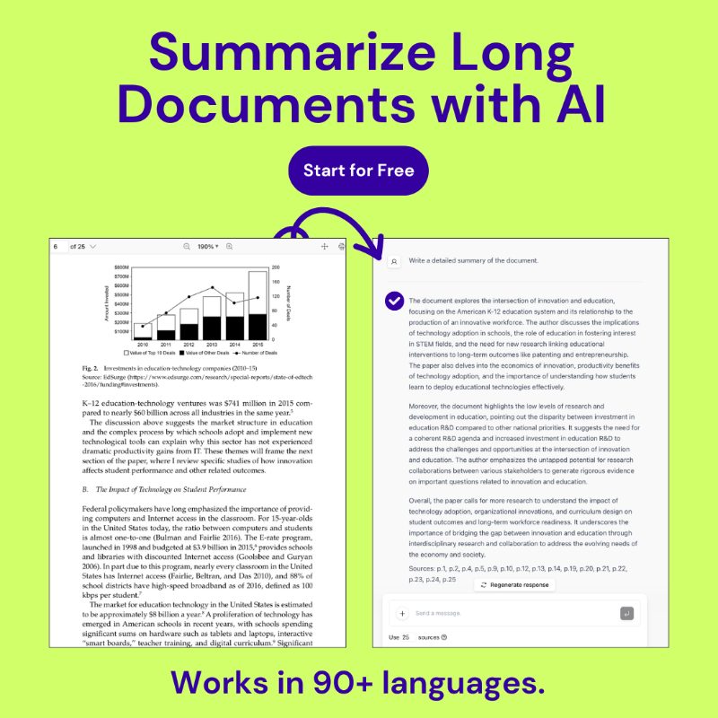 pdfgptbusiness's tweet photo. This new AI tool is crazy. 

Read 20+ documents in a few minutes. 

See for yourself.
