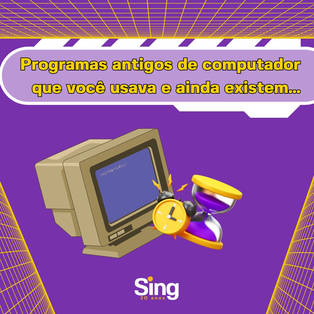 Sing_Comunica's tweet image. Lembra daquele jogo antigo  ou software que você passou um bom tempo usando quando era mais novo?  Você sabe como ele está hoje? Se você era um jovem antenado em tecnologia, você certamente usou, mas que não sabia que funcionam.🤔
#SingComunicação #Nostalgia #Computadores #retro