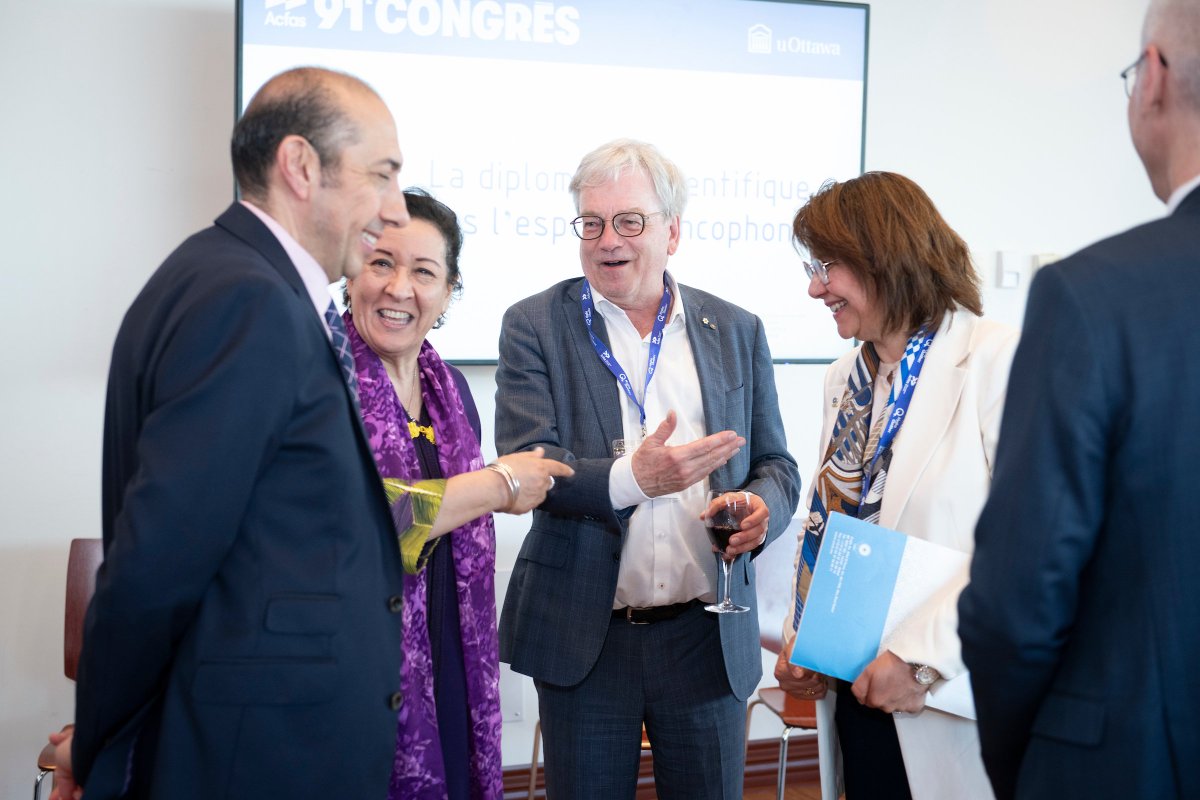 uOttawaMLagace's tweet photo. #Acfas2024
The conference on science diplomacy was one of the highlights of the 91st @Acfas Congress @_Acfas at @uOttawa, bringing together a large number of academic and diplomatic representatives from French-speaking countries.
@uOttawaResearch @uOFrancophonie @INGSciAdvice https://t.co/UPFsaVHzVs