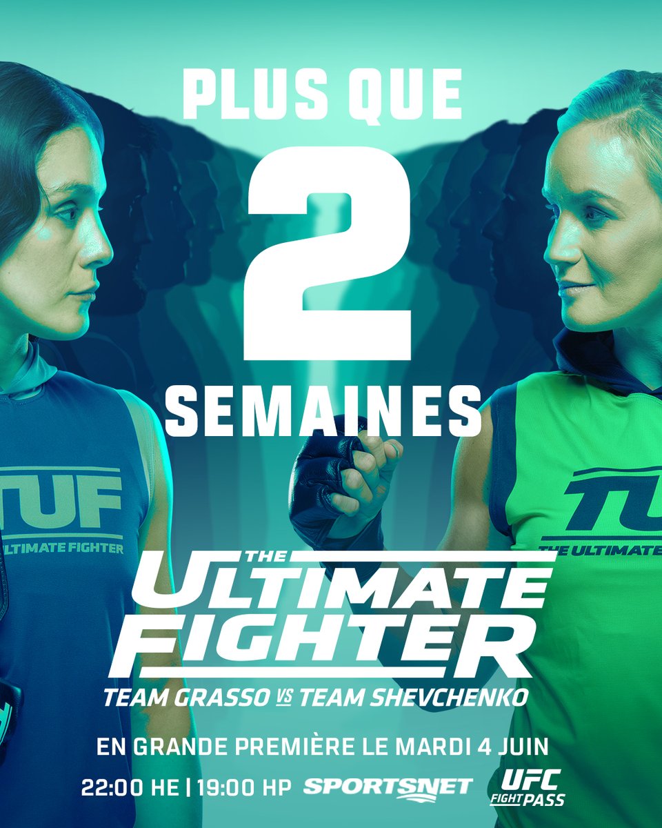 Avez-vous aussi hâte que nous à #TUF32?

Plus que deux semaines avant @UltimateFighter qui sera présenté sur @Sportsnet et @UFCFightPass au 🇨🇦!
