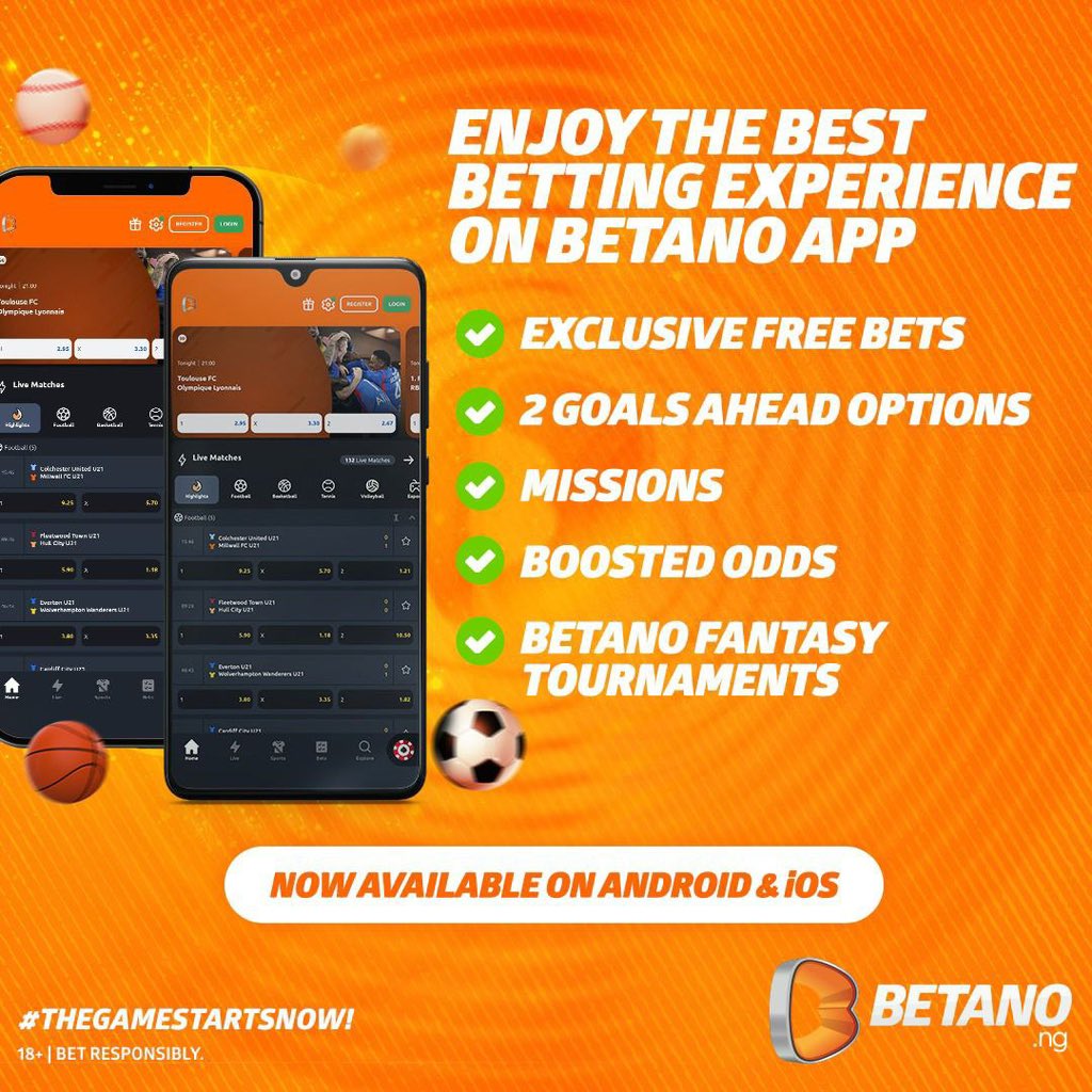 360 odds on Betano 20 million naira chase Register with BETANO and get upto 50% bonus on your first deposit Promo code BASKET Link: bit.ly/3TPMSQf Game Code: I6CYM10O Game Link: betano.ng/mybets/2023237… Bet responsibly 🔞