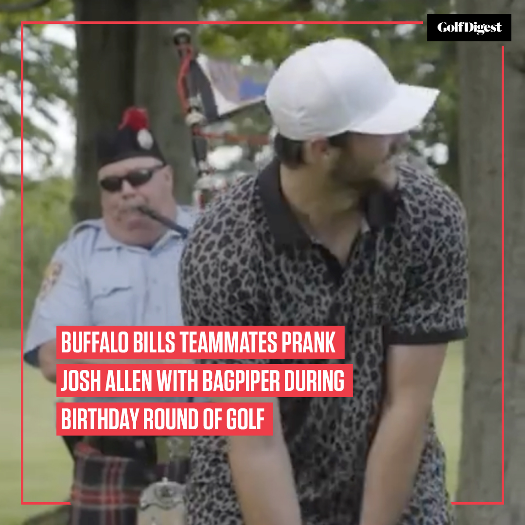 Josh Allen got quite the birthday surprise on the golf course. 😂 See more: glfdig.st/ACRI50RRH7J