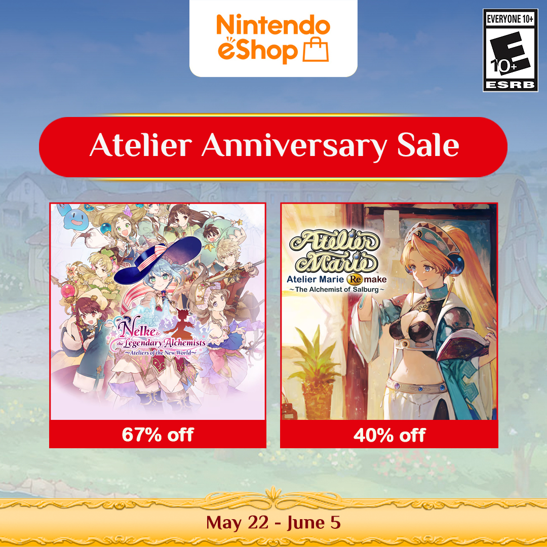 Pick up Nelke and Atelier Marie at a discount on the Nintendo E-Shop #KTfamily #AtelierMarie #NintendoSale #SwitchSale
