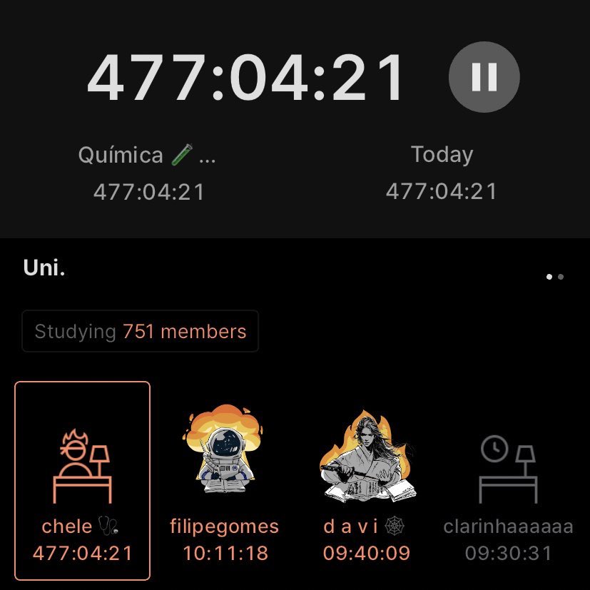 e eu que nunca mais tinha usado o YPT e agora eu fui entrar e vi que deixei ligado sem querer, to estudando fazem 477 horas lá KKKKKKKKKKKKKK