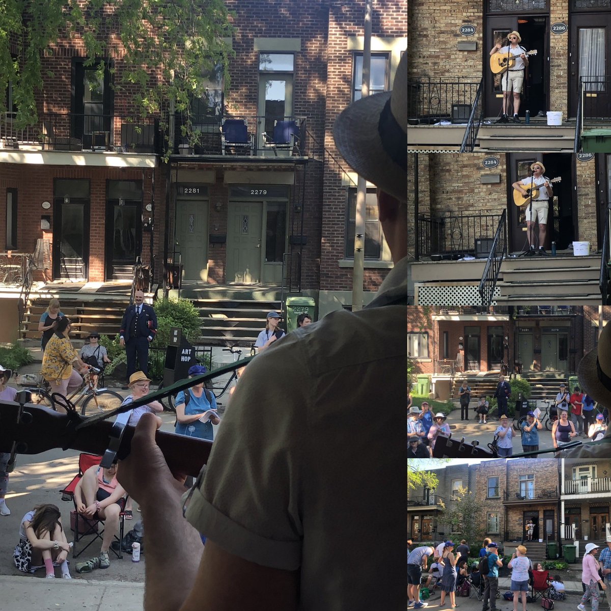 JPSchwartzMusic's tweet photo. More pics at the NDG Porchfest taken by the owner of the porch🎵🎸🎶🎼🎤🏡🏠#PorchfestNDG #PorchFest #IndieArtist #UnsignedMusician #AcousticGuitar #Guitar #Guitarist #SingerSongwriter #Music #Musician #fyp #foryou #MusicalArtist #Singing #MusicalPerformer #JonahSchwartzsMusic https://t.co/dFoTD58LgH
