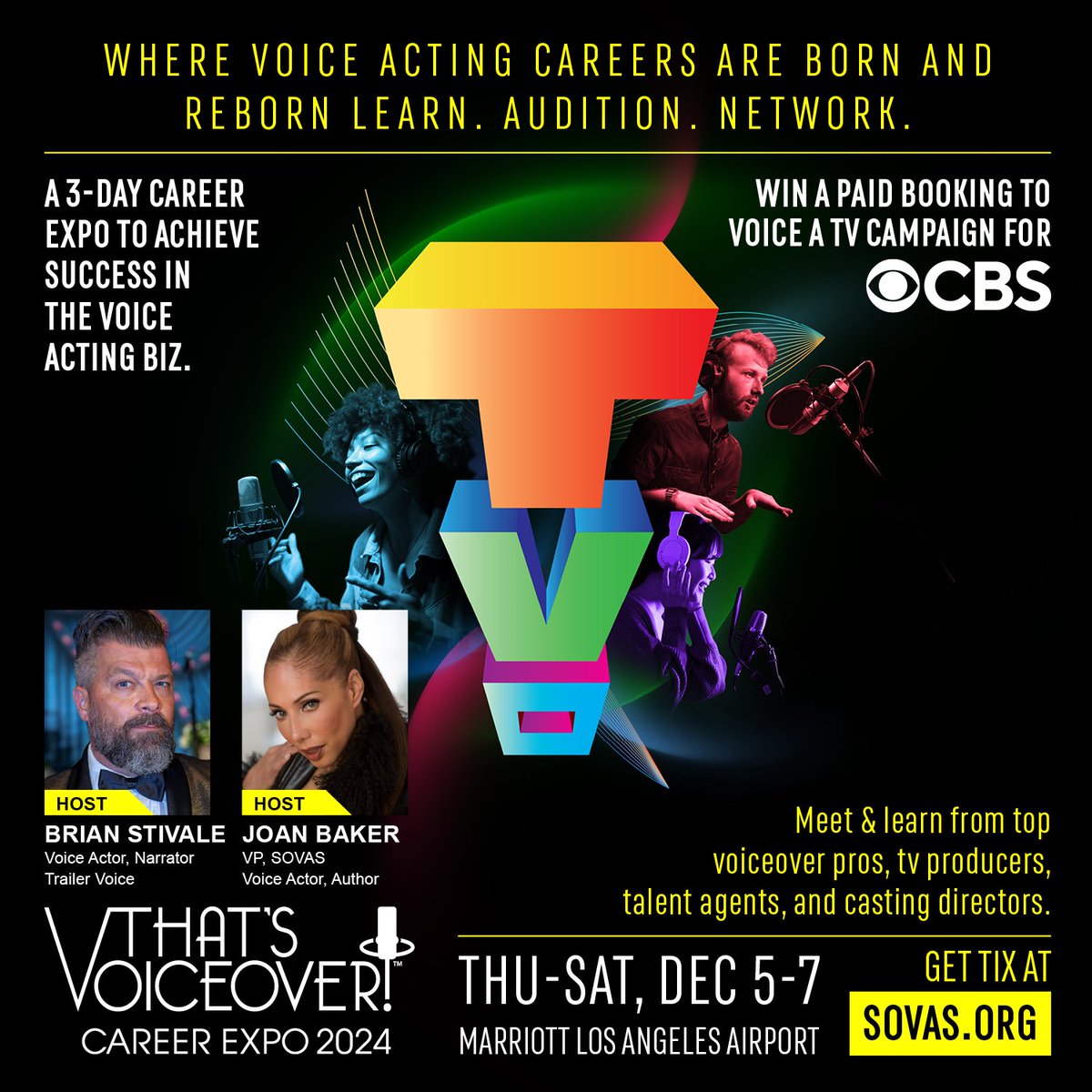 Early Bird Tickets on Sale Now! Get ready for the 15th annual @ThatsVoiceover1 ™ Don't miss my amazing co-host, the legendary @BRIANSTIVALE. Look out for real-world auditions, speed dating, panels, seminars, and our new Master Intensive Series. tickets: bit.ly/44XgrmL