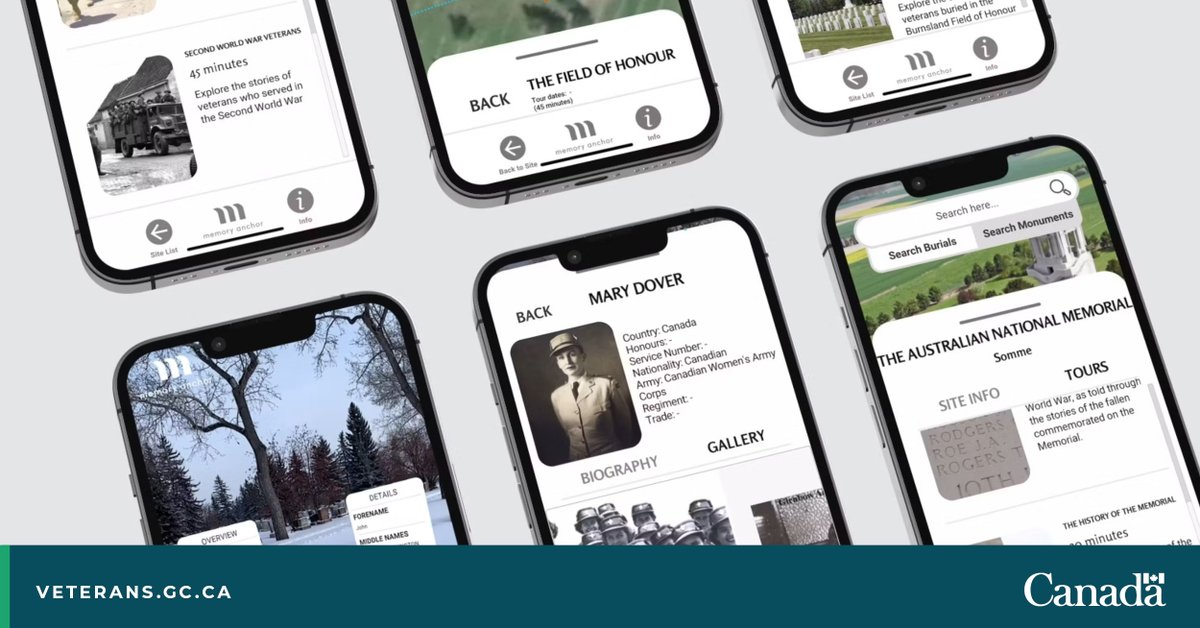 Get face to face with history. Memory Anchor is a new app that connects cemetery visitors to the story behind the gravestone. VAC is proud to have funded this innovative remembrance tool. Try it for free today! 🔗: ow.ly/muFB50RRpMo #CanadaRemembers