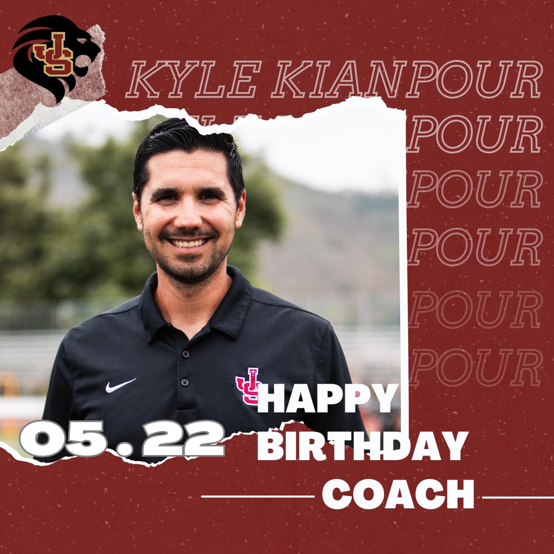 Happy birthday Coach Kianpour! We appreciate everything you do for the program! #BeALion #OneBloodFootball