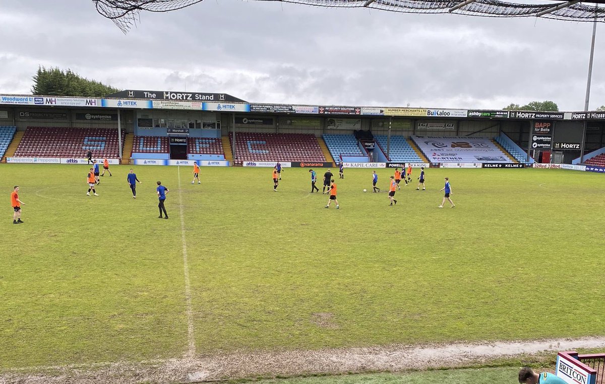 🏟️ PITCH HIRE A second pitch hire of the day as a group of friends fulfil their ambition to play a game on the hallowed turf. #UTI #IRON