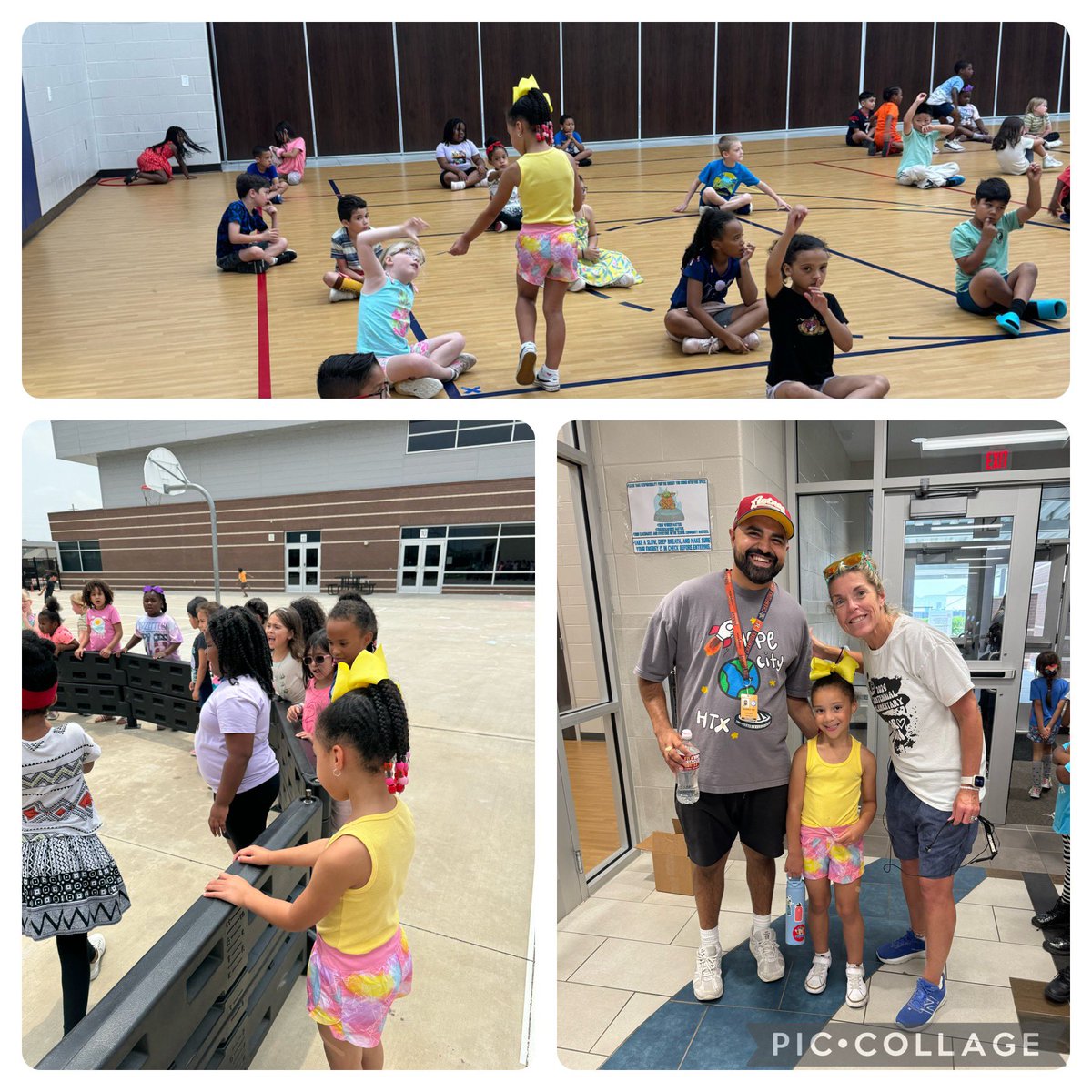 We enjoyed having our “assistant coach” for the 1/2 day helping with our @HumbleISD_CE PE classes today! Handing out bulldogs bucks and manning the gate for Gaga ball were among several duties she masterfully performed for our Bulldogs! @StephenCedillo ❤️🚂❤️