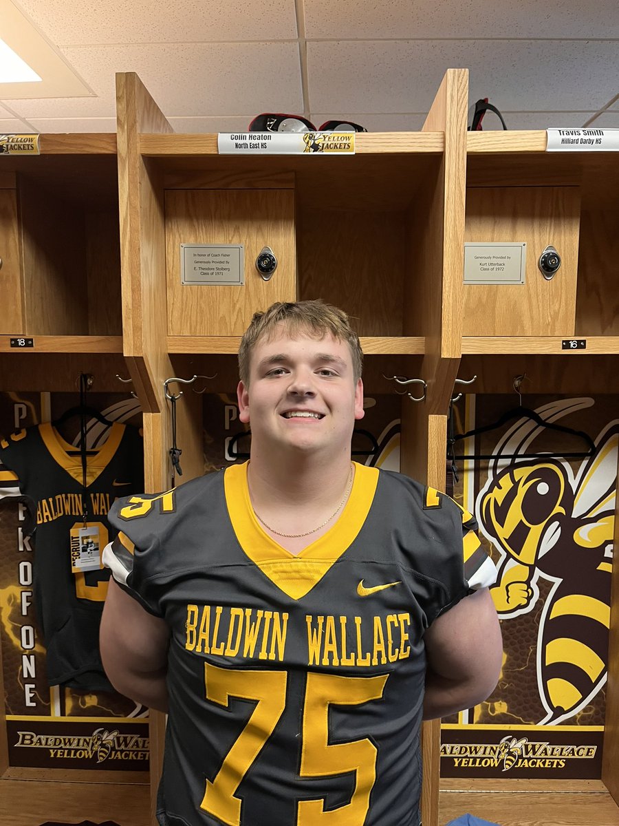 ColinHeaton4's tweet photo. Thank you @BWYJFootball for the junior day invite. Awesome experience! @NEpickerpride @BWYJFootball https://t.co/eCavhNY98t
