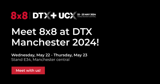 At #DTXManchester2024 on 22-23 May, <a href="/8x8/">8x8</a> will be onsite to discuss your #CX needs, conduct demos of the 8x8 eXperience Communications as a Service platform, &amp; provide a space for networking during Happy Hour Drinks from 2pm each day. #DTXM24 #CCaaS #UCaaS bit.ly/3QVNJgs