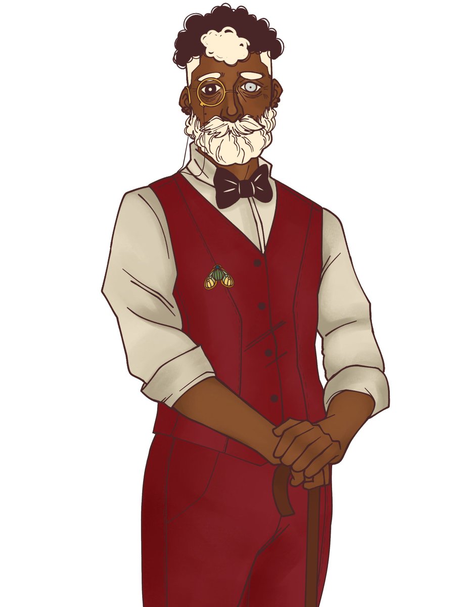 i made a bsd oc based on machado de assis! his ability is named after his book 'dom casmurro' and idk wtf he does bc i wasn't thinking about it until now #bsdtwt #bsdoc