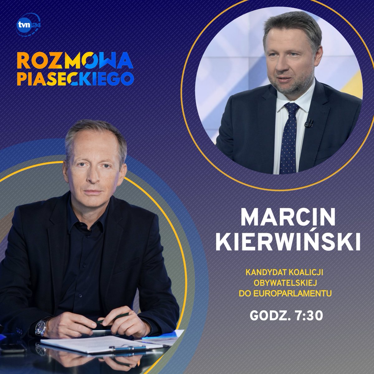 Gościem #RozmowaPiaseckiego w czwartek będzie @MKierwinski. 📺 Oglądaj od 7:30 w @tvn24 i TVN24 GO: tvn24.pl/go/live,1/tvn2…