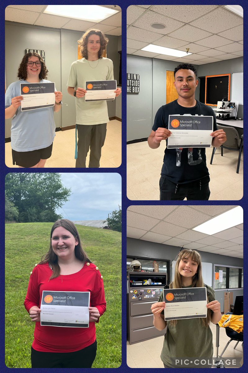 These Cougars are CERTIFIED! ✅ 

They all became certified Microsoft Office Word Specialists!

Congrats to these Business students for being one step closer to career readiness!!

#CTEinTN #CareerReady #MicrosoftWordSpecialist #FBLA