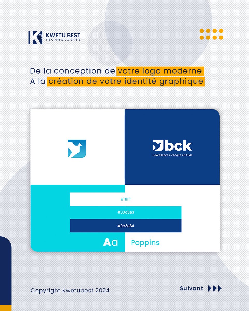 KwetuBest's tweet photo. Nous accompagnons votre entreprise ou organisation dans tout son processus de développement grâce aux nouvelles technologies de l'Infromation et de la Communication #NTICs🦾
#KwetuBest #Numérique #BCK https://t.co/vA4ySbKuwF