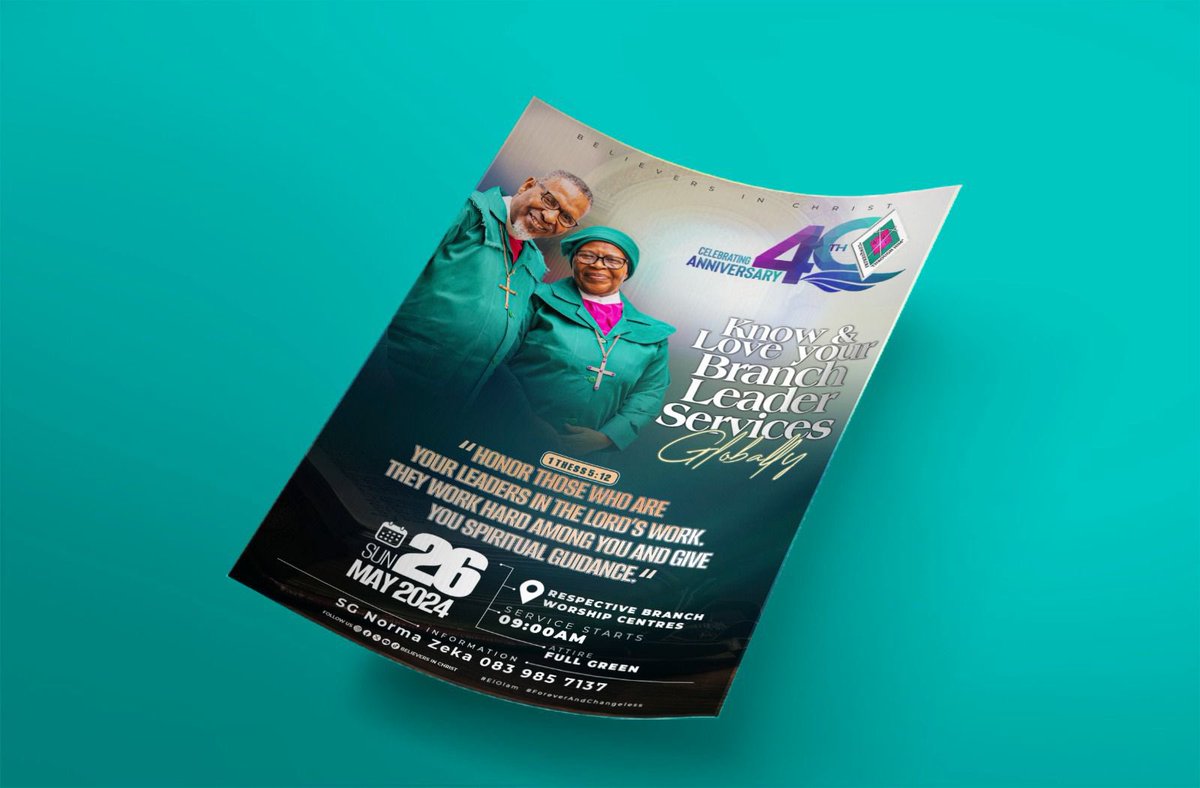 Believers_sa's tweet photo. Shalom bazalwane,
Kindly receive the Know and Love your Branch Leader global service for your attention. Stay blessed
#ElOlam #ForeverAndChangeless https://t.co/tvaqJwdzVn
