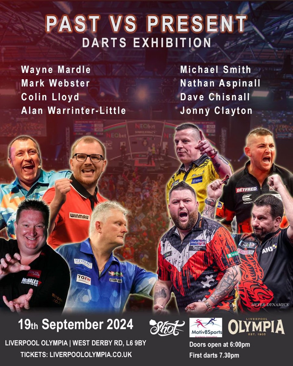 Get your tickets here for what will be a great night of darts. All ages welcome 👇👇👇👇👇 eventim-light.com/uk/a/63cad9717…
