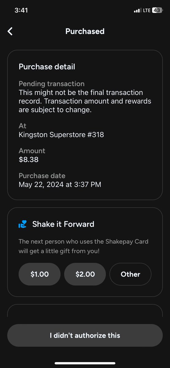 AshtonCable32's tweet photo. @shakepay does my $5 slice from work count? 😅 the slice was only $5. The rest was my drink https://t.co/CUMilSRkkL