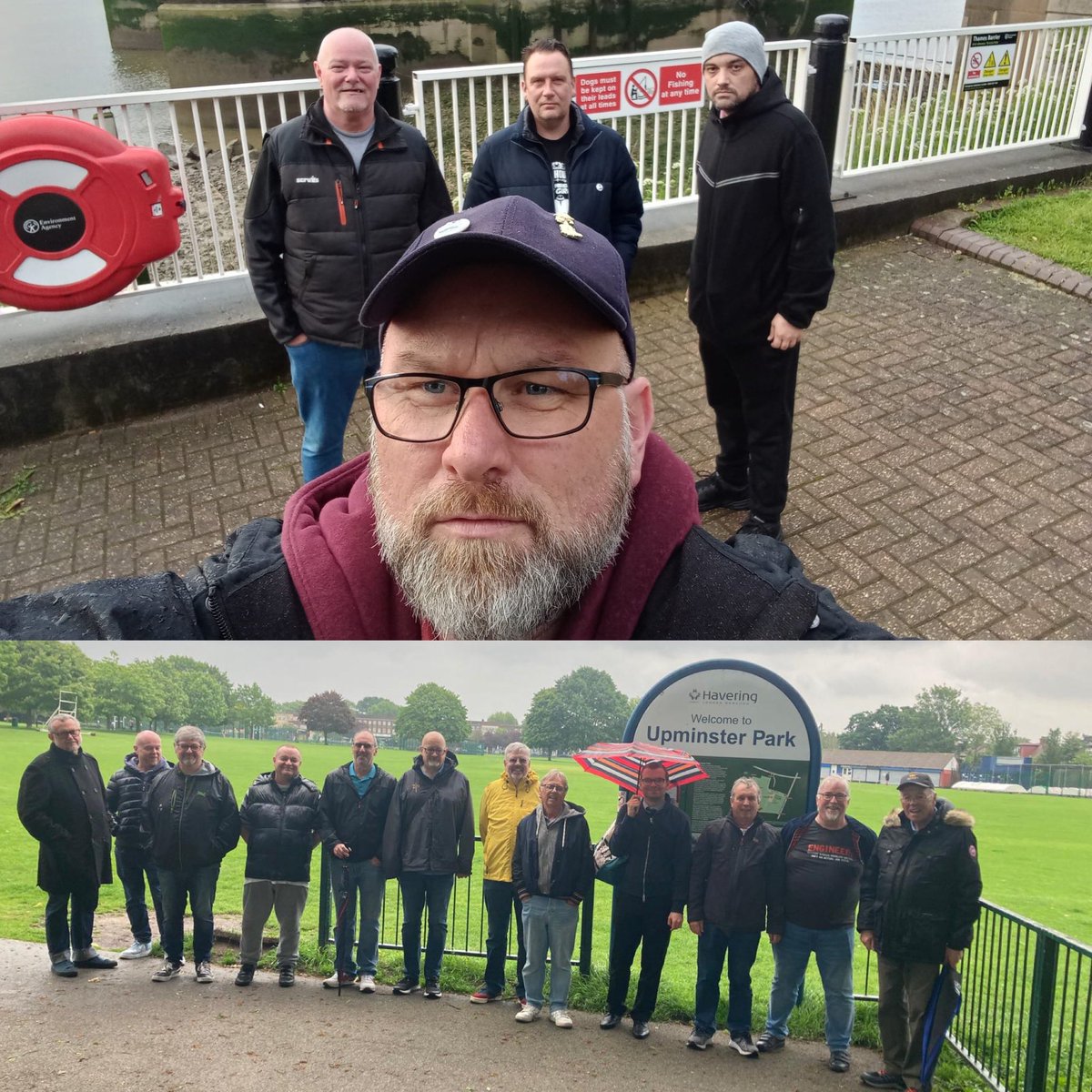 Another wet one but good one! Well done lads tonight on your walk and talks Teams Woolwich and Upminster out and about this evening Having a chat and a walk what’s not to love Get yourself involved next week just send me a message to find out how you can get involved