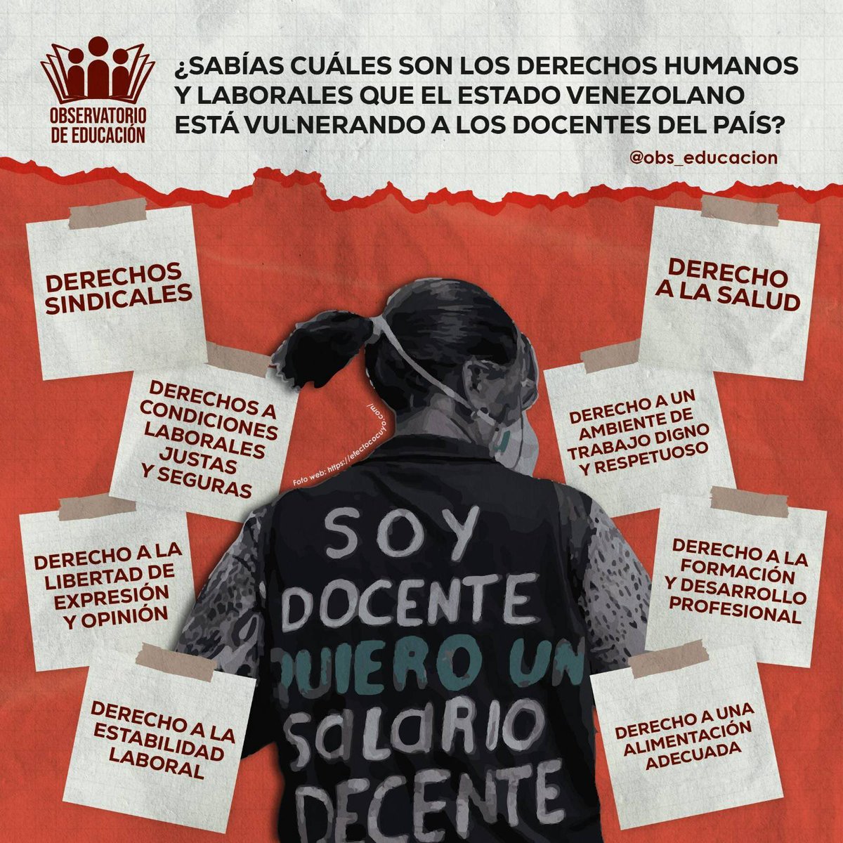 El Estado venezolano ha fallado en hacer valer los derechos de los docentes, quienes hoy en día enfrentan una precariedad alarmante en sus condiciones laborales, afectando su sistema de vida y el de su familia.