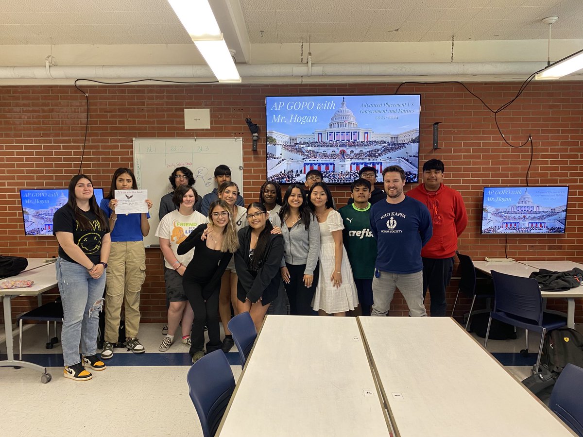 So proud of my AP Government class this year. Great questions and discussions all year long as we geared up for the exam. It was a pleasure to teach such an amazing group of kids.   #leydenpride