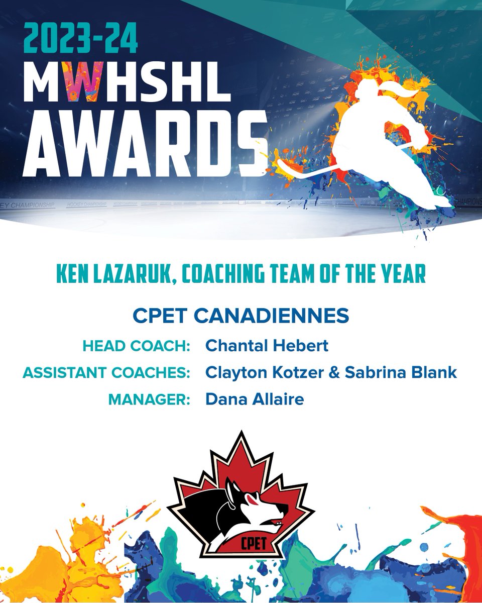 MWHSHL (@mwhshl_mb) on Twitter photo Congratulations to the <a href="/CPETCanadiennes/">CPET Canadiennes</a> Coaching team, who won this season's Ken Lazaruk Award. Through their stellar leadership, the Canadiennes finished first in regular season and claimed the Karen Taraska-Alcock Division 3 Championship cup in playoffs. Congratulations to the <a href="/CPETCanadiennes/">CPET Canadiennes</a> Coaching team, who won this season's Ken Lazaruk Award. Through their stellar leadership, the Canadiennes finished first in regular season and claimed the Karen Taraska-Alcock Division 3 Championship cup in playoffs.