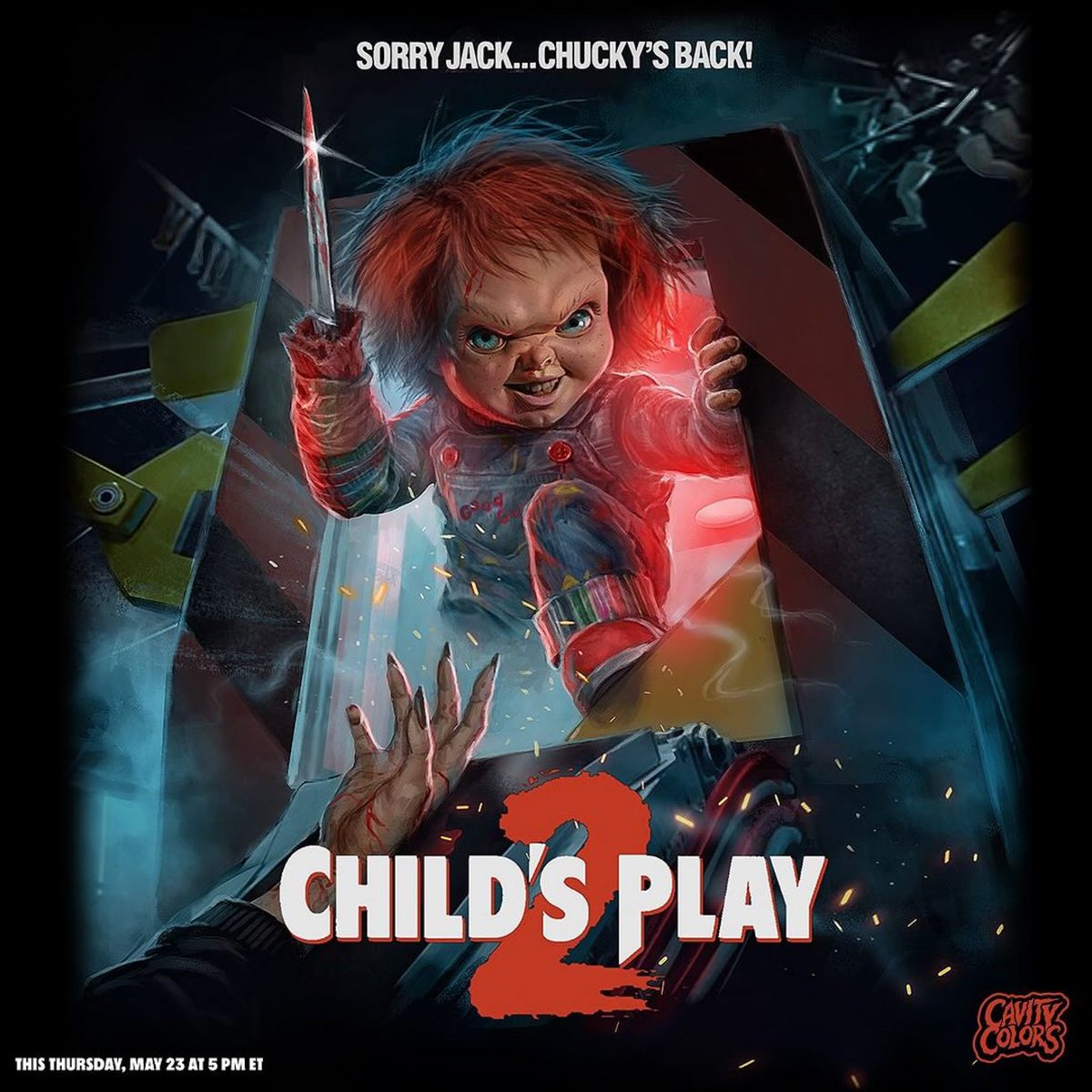 Is CHUCKY more terrifying in CHILD’S PLAY II or CHILD’S PLAY III? 🤔 [source: @CAVITYCOLORS]