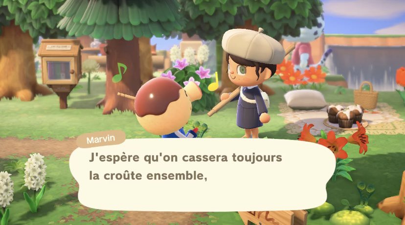 ACNHeaven_'s tweet photo. Je pensais que Marvin allait enfin m’offrir sa photo… je ne sais pas comment je dois le prendre 😭 Notre amitié vaut un cabinet de toilette et vous ? 🐙

#ACNH #AnimalCrossing #NintendoSwitch https://t.co/ofeRz2TBnr