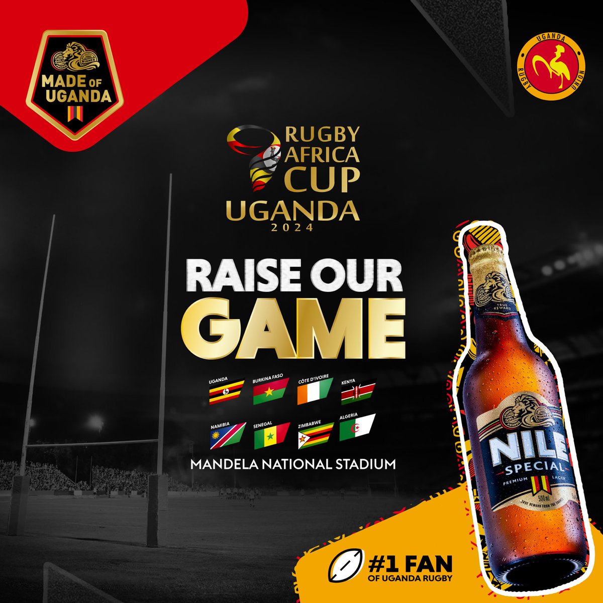 Uganda is set to host the #RugbyAfricaCup from July 18th to 29th 2024. The tournament will culminate in the crowning of a new champion. This tournament last took place in 2022, serving as a qualifier for the 2023 Rugby World Cup. Africa, ready to #RaiseYourGame?