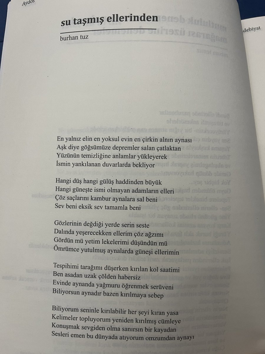 munirckmk's tweet photo. @aydosedebiyat ve @teferrucdergisi 
aydos’tan üç şiir… https://t.co/c2OmvzkJFB