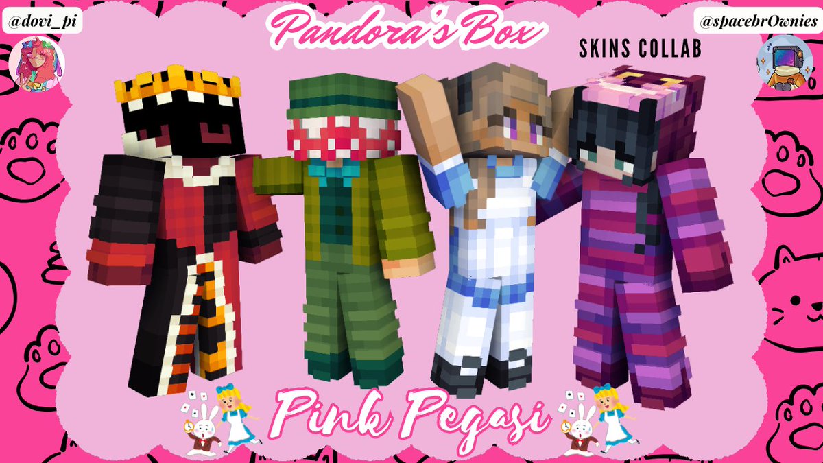 spacebr0wnies's tweet photo. ✨Pandora's Box 13 Pink Pegasi - as Alice in Wonderland✨
[a whimsical collab w/ @dovi_pi ]

RTs magical - downloads in replies 

[#pandorasboxfanart @ghostiefruit @DONG_FORTNITE @burpled @Shadoune666 ] https://t.co/HBsFlFVUzu