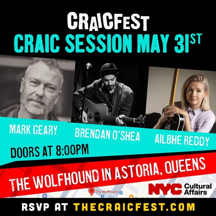 @MarkGearynews will be playing in @CraicFest in NYC on May 31st.
#markgeary #singersongwriter #musician #irishartist #nycmusicscene