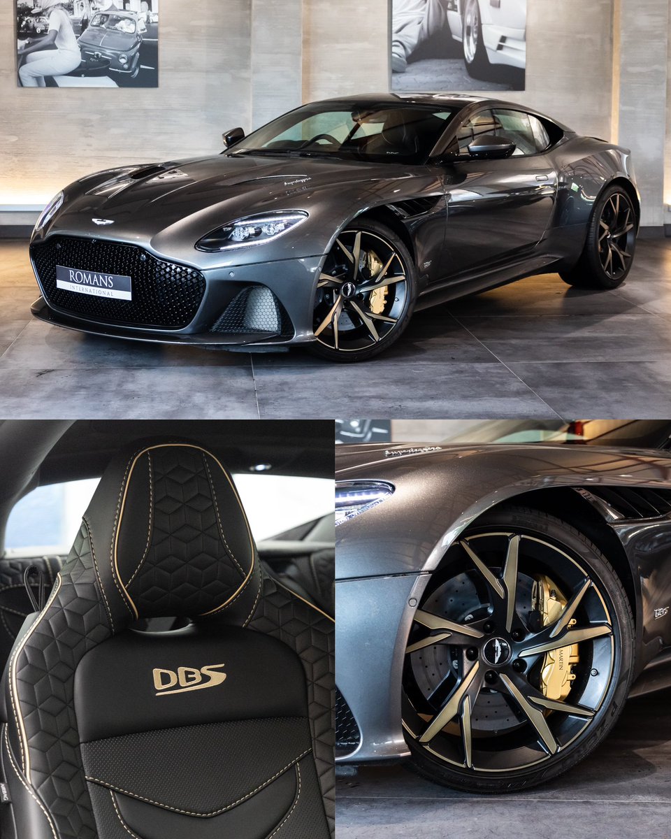 If you are feeling drawn towards this DBS Superleggera thats because it's 'Magnetic Silver'🧲 The gold wheels and gold stitching might be something to do with it too!