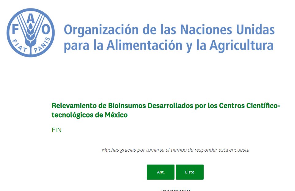 Very exited - I just finished a questionnaire sent by FAO aimed at localising projects that develop new products for organic farming in Latin America and suffer from economic or regulatory issues
#sustainability #biocontrol #organicfarming #self-DNA @CinvestavIra @idea_gto