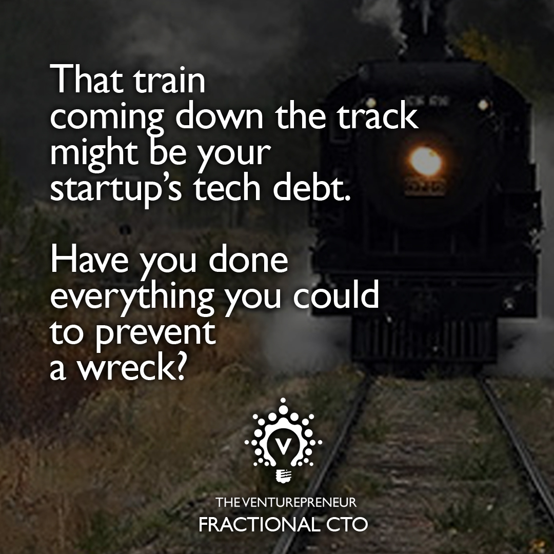 A #startup needs to make tradeoffs to meet critical deadlines. But an inexperienced technology leader might be creating unnecessary problems down the road. A #fractionalCTO can help you avoid that train wreck. #cto #startupfounder #softwarearchitect #softwareengineer