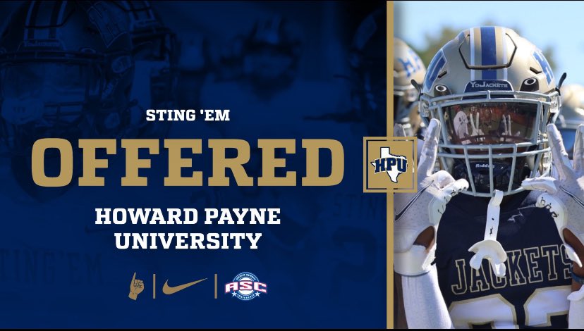 #AGTG After a great conversation with @coachcarrollHPU, I am blessed to receive my first offer from Howard Payne University!!! #Buffsforlife @Milby_HS @MilbyFootball