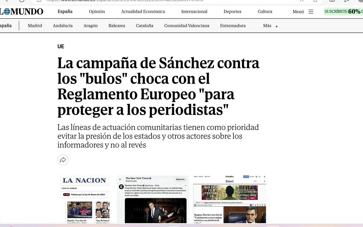 👉El problema es que muchos de esos 'periodistas' en realidad hacen de matones a sueldo de ciertos políticos que financian a sus medios para esparcir 'bulos'. ¡Eso es lo que está en el fondo y debería ser investigado! Nosotros hemos denunciado e investigado a los medios y