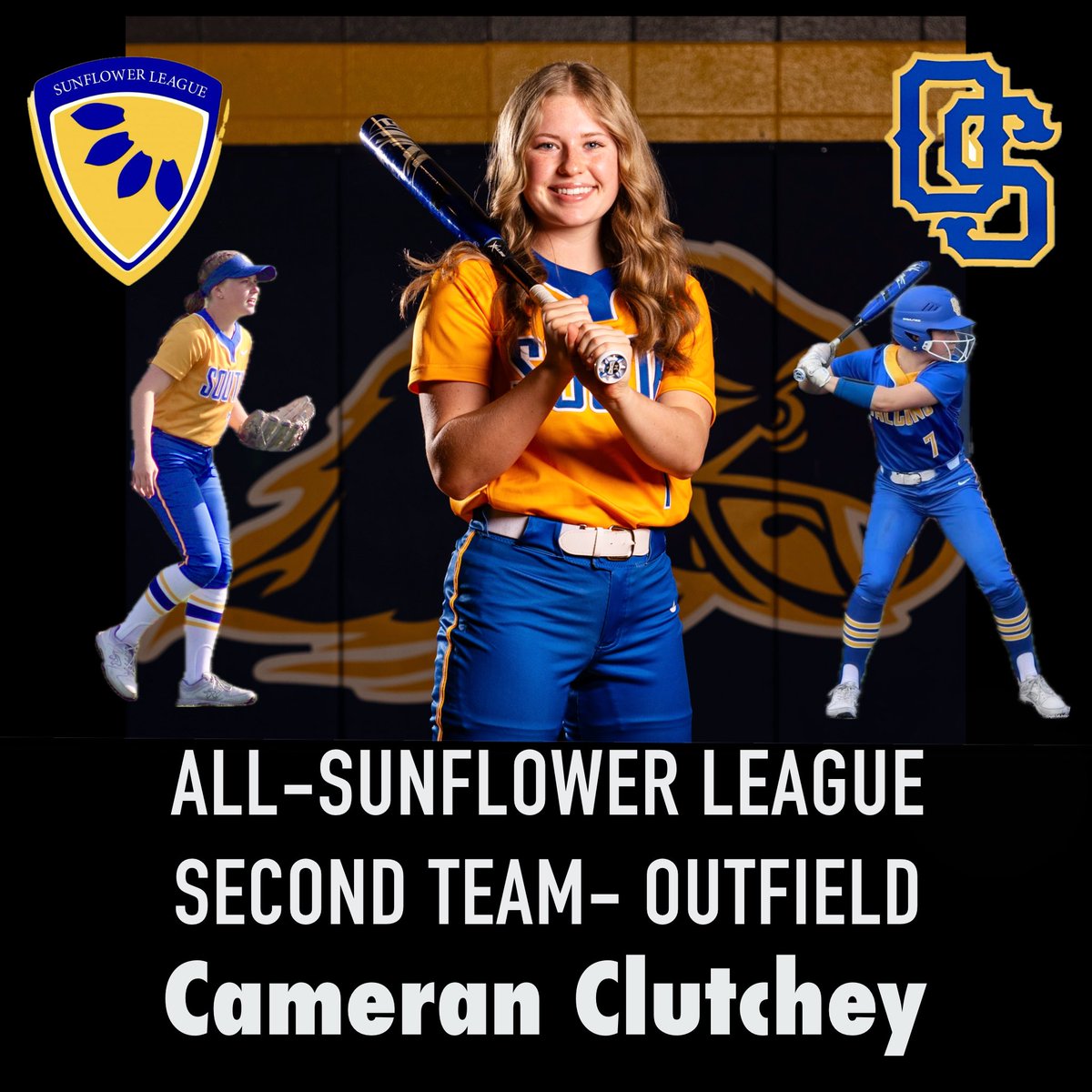 Congrats to sophomore, Cameran Clutchey for earning an All-Sunflower League Second Team- Outfield honor!!!

#EarnIt  
#ProudOfYou