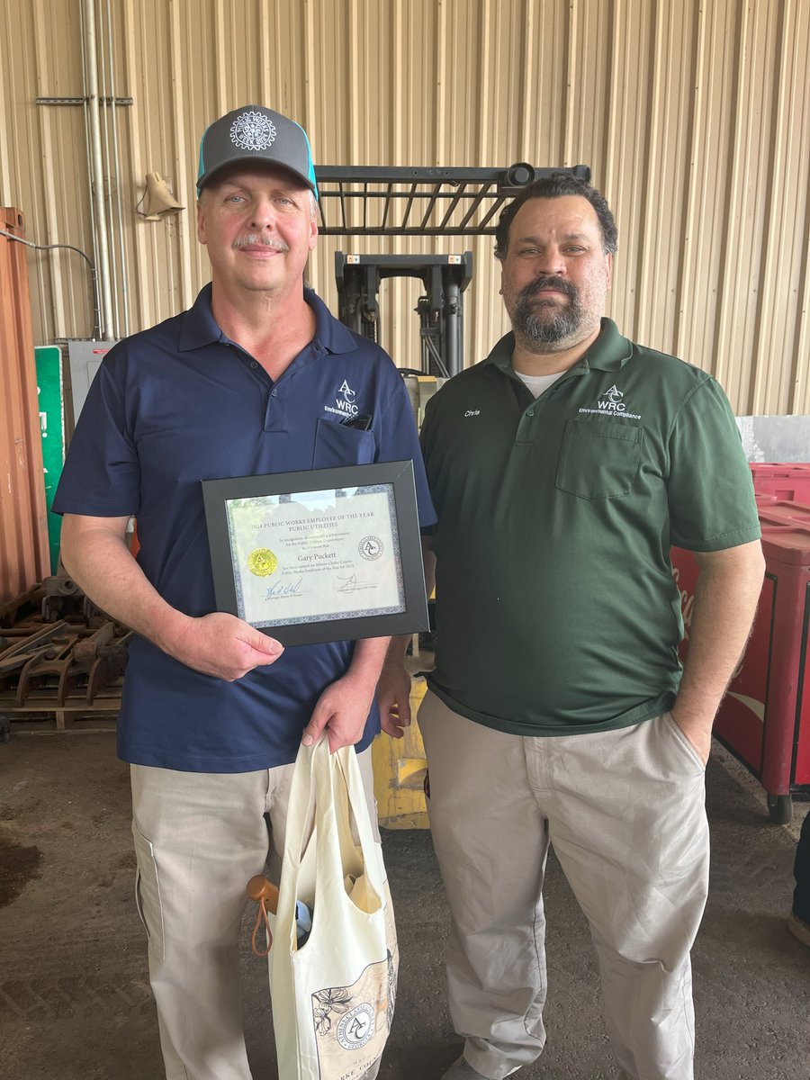 Congratulations to Gary for being named the PUD Employee of the Year! His supervisor says 'he epitomizes the essence of public service dedication, setting a shining example for his peers and colleagues!' Gary, thank you for your 18 years with @accgov #NationalPublicWorksWeek