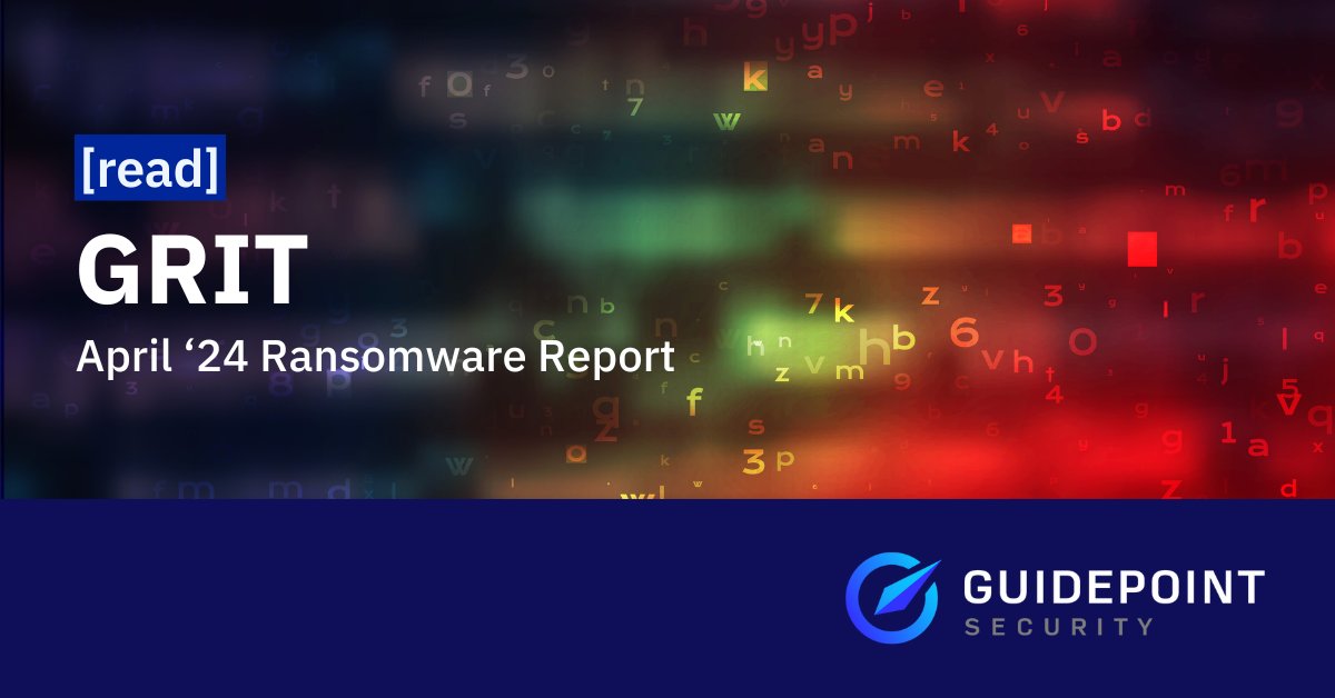 The April '24 #Ransomware report shows major shifts! Declines in #Alphv and #LockBit operations as new groups rise. Discover how law enforcement is reshaping #cybersecurity dynamics. okt.to/7kM03W #RaaS #ThreatIntelligence #GRIT_Intel