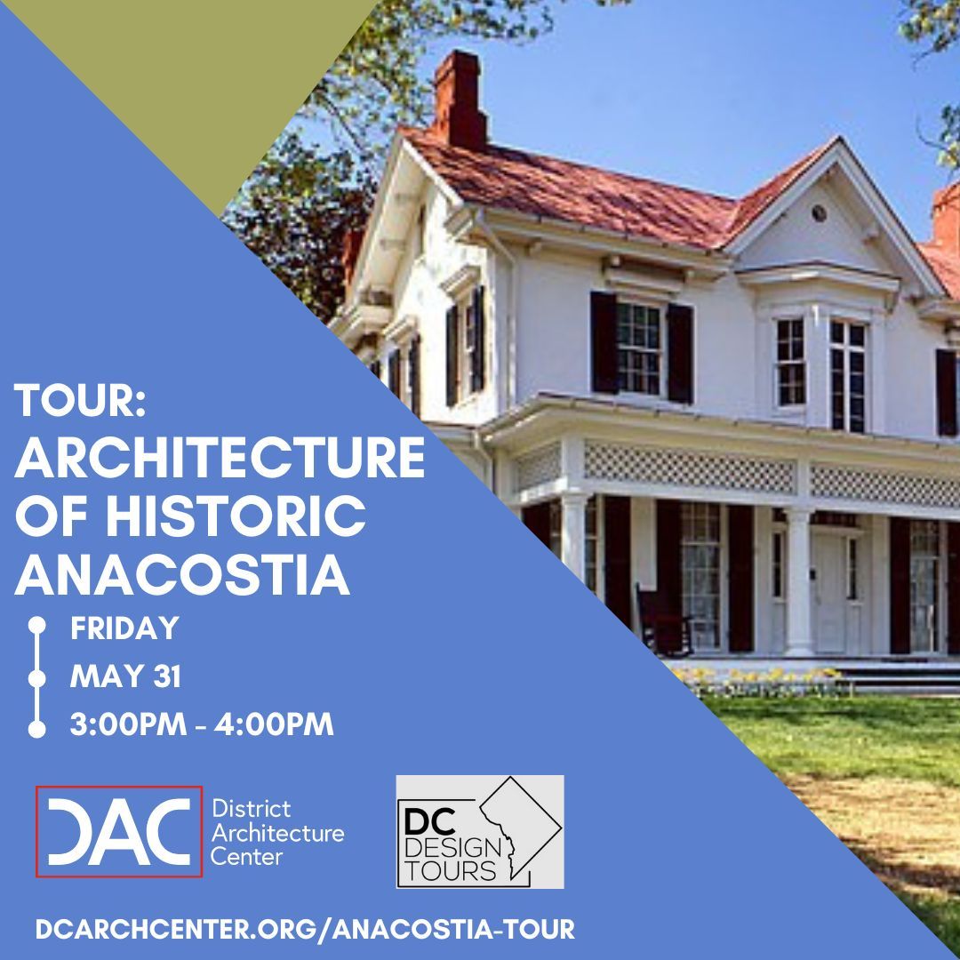 Join us NEXT FRIDAY for a fascinating walk through the Architecture of Historic Anacostia!

Register today: buff.ly/44S4EWU