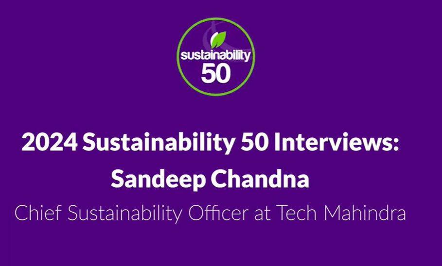 Sustainability 50 interview: @Tech_Mahindra's @SandeepChandna5 on sustainability, AI and ROI zurl.co/Pz4h 'Today profitability is linked to the ESG strategy and that's been a shift over the last three to four years,' said Chandna