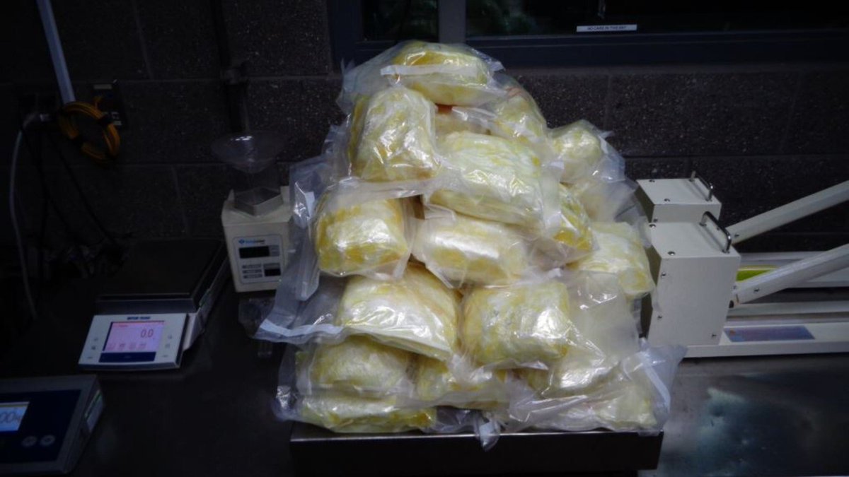 On 05/09, @CBP officers working at the #SanYsidro POE discovered 21,000 fentanyl pills and 71 lbs. of meth concealed in the rear quarter panels of a vehicle. A total of 55 pkgs. of narcotics were seized by #CBP officers from the #SDFO. Excellent work!