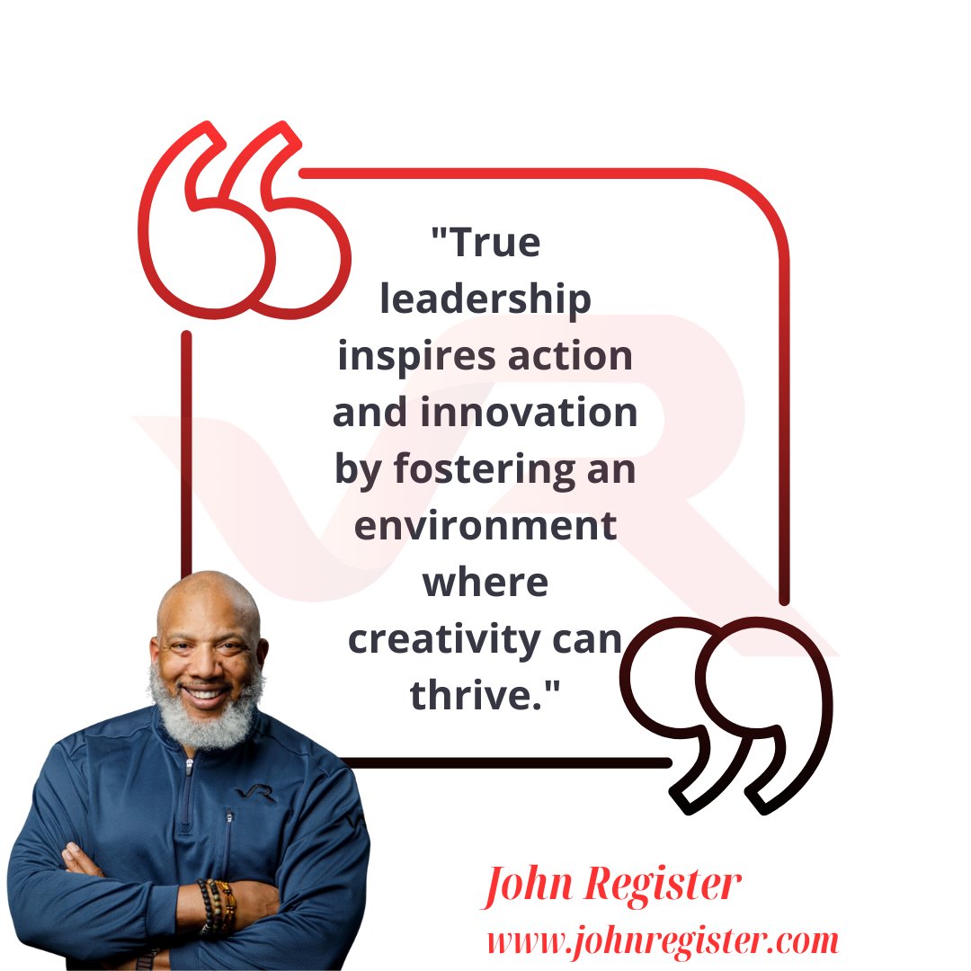 #QOTD True leadership inspires action and innovation by fostering an environment where creativity can thrive.