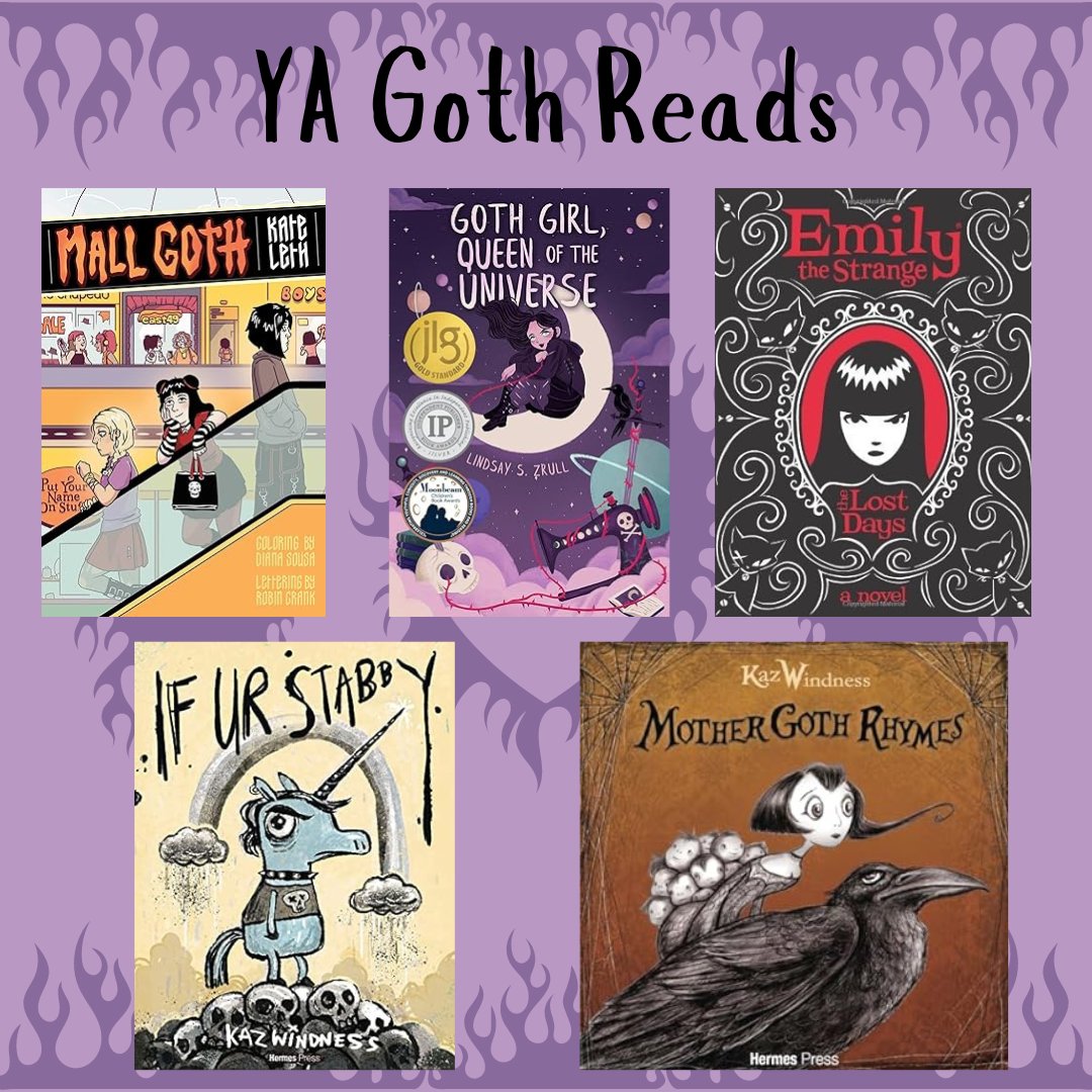 Step back into your Goth Era and celebrate World Goth Day with these YA Reads!

#YAWednesday #nhclibrary #WorldGothDay