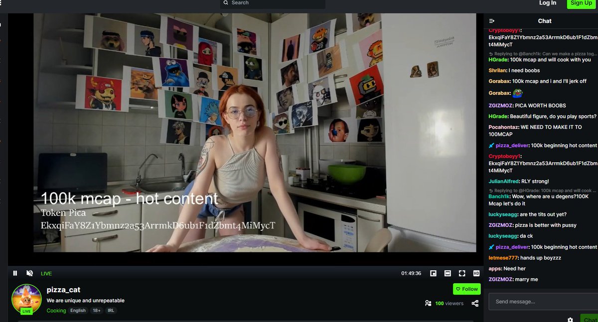 catpizzasol's tweet photo. @MeltedMindz Hey @MeltedMindz 
We launched the $PICA token      
We're cooking space pizza on the stream right now.     Join the rocket🚀
Come on in, it'll be very interesting 
LFGGG https://t.co/8k2cTih5Yu