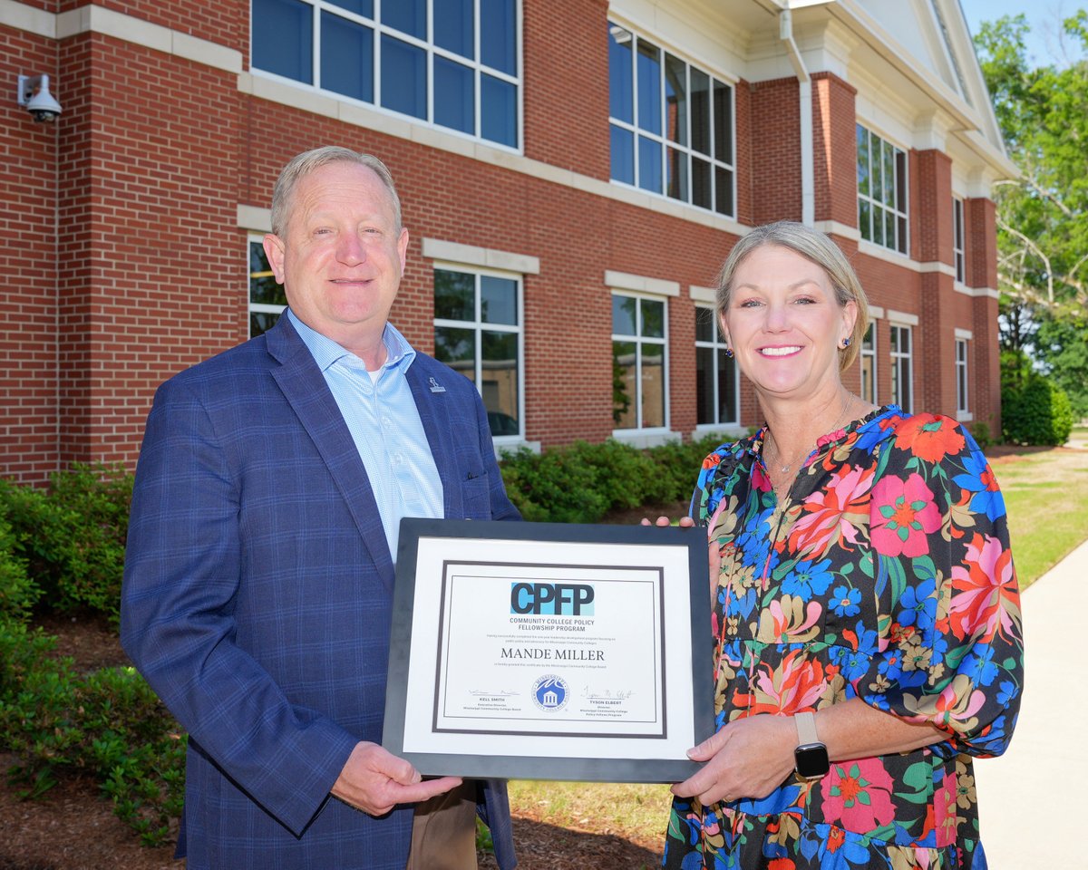 🎉 Congratulations to Mande Miller, Dean of the Tupelo Campus and Advising, for graduating from the 2024 Mississippi Community College Policy Fellows Program! 🌟 Your dedication and hard work are truly inspiring. #ICCFamily #TheBestStartHere #TheBestWorkHere