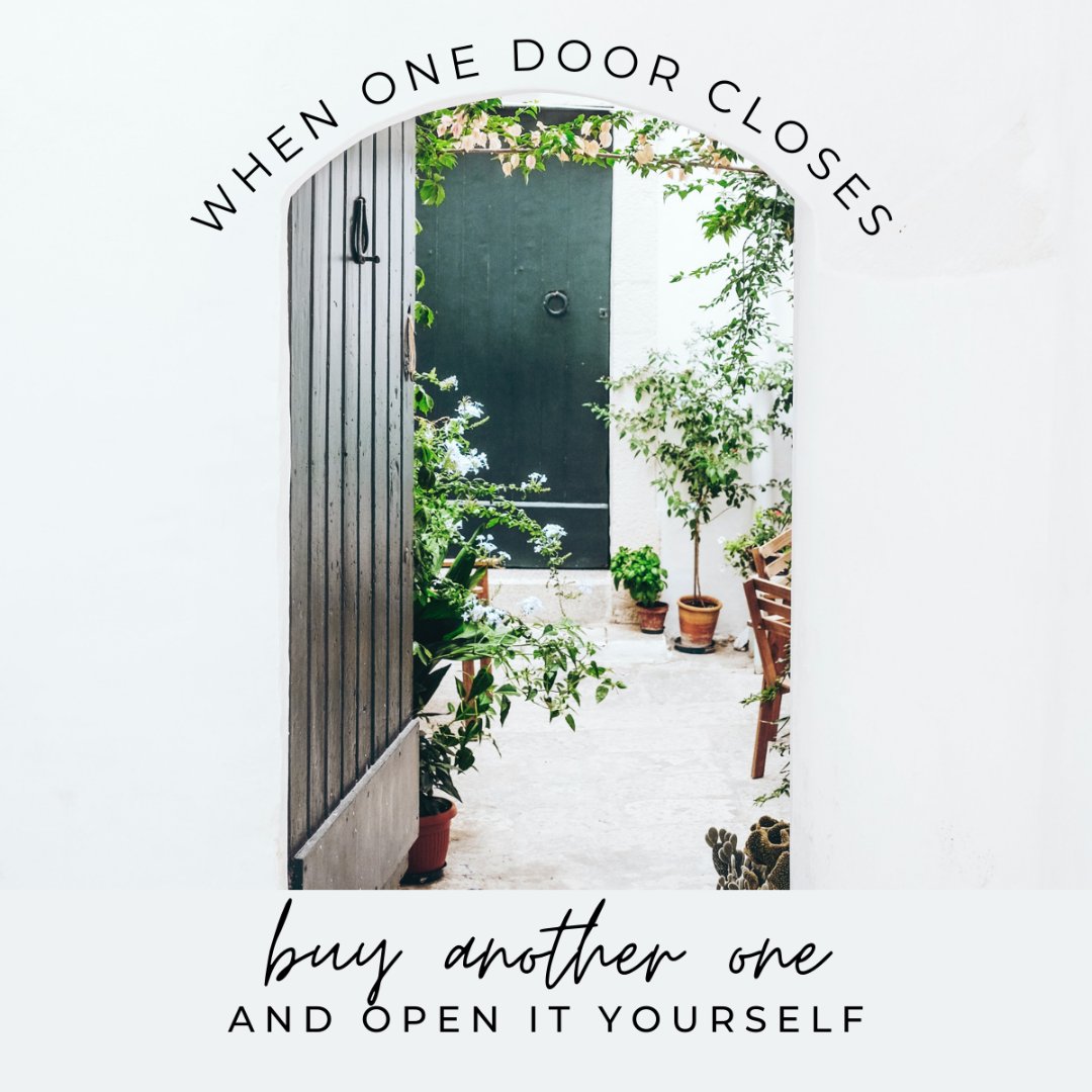 Behind every closed door lies the opportunity to unlock a new beginning and carve out your own unique path! Reach out if you're ready to open some doors!🚪🔑

#newbeginnings #opportunityknocks #realestatewisdom #selfempowerment