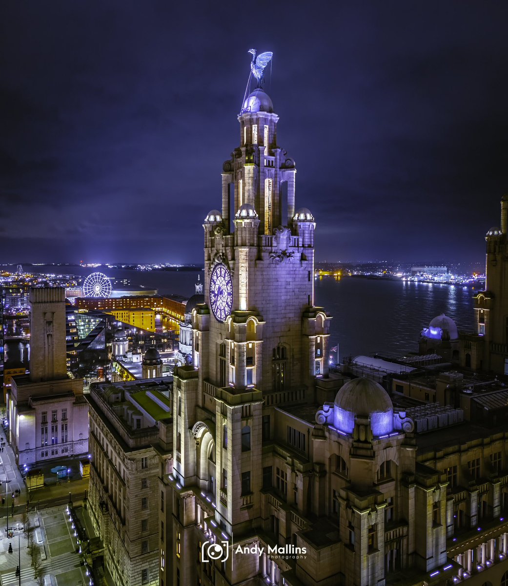 The Royal Liver Building and beyond 🌃 #liverpool